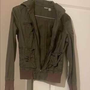 Hollister Olive Green Casual Jacket